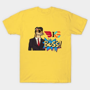 BIG TIGER BOSS POP ART STYLE DESIGN T-Shirt